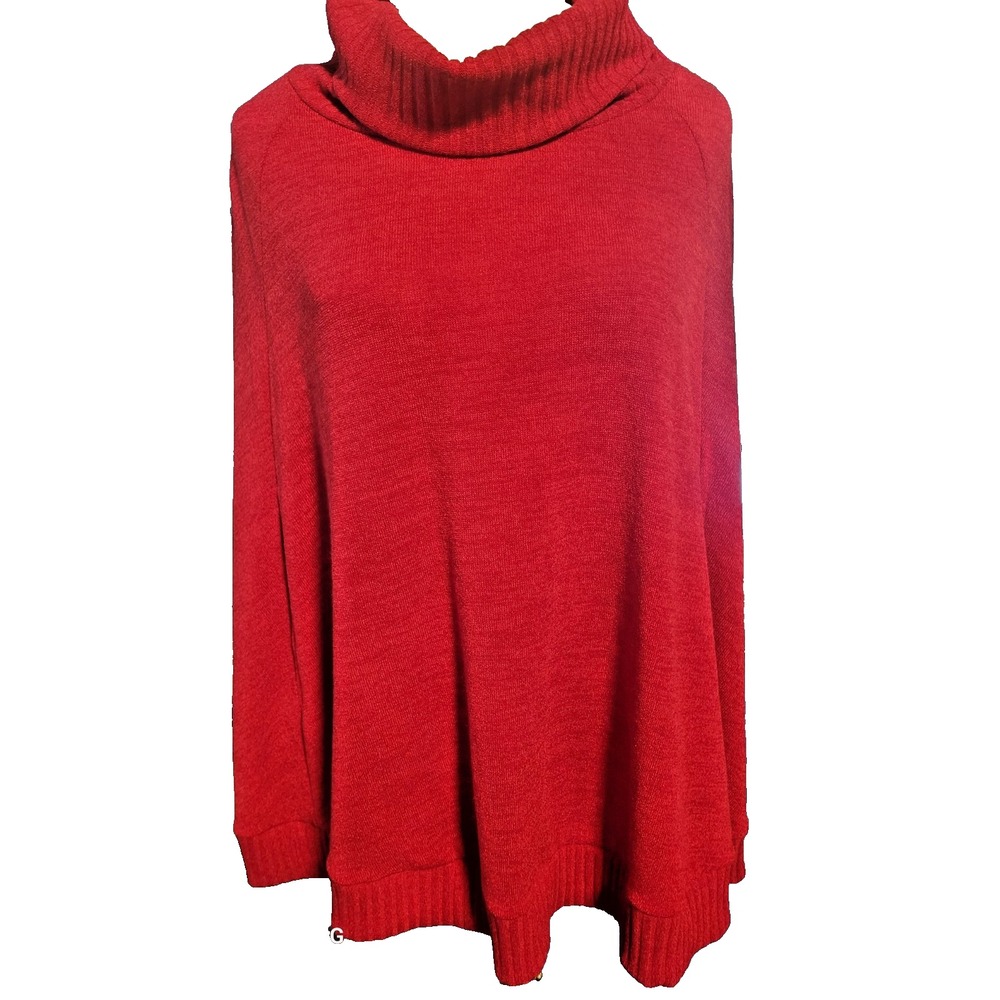 Jewel toned Artsy Bohemian Old Money Womens SZ 3X Pullover Poncho
